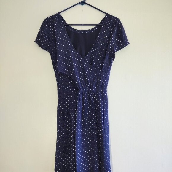 Madewell Silk Mini Dress CrissCross Cut Out Back Cap Sleeve  Fun & Flirty Size 2 - Picture 3 of 7